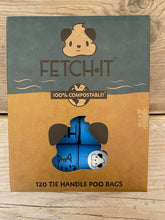 Load image into Gallery viewer, fetch.it poo bags - with tie handles