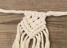 Load image into Gallery viewer, macramé mini wall hanging bunting